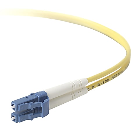 Belkin - Patch cable - TAA Compliant - LC/PC single-mode (M) to LC/PC single-mode (M) - 1 m - fiber optic - 8.3 / 125 micron - yellow
