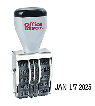 Office Depot® Brand Date Stamp Dater, Traditional Line Date Stamp Dater Size 1 1/2