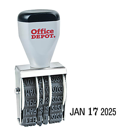 Trodat 4820 Self Inking Stamp Date Only 38 x 1 58 65percent Recycled Black  - Office Depot