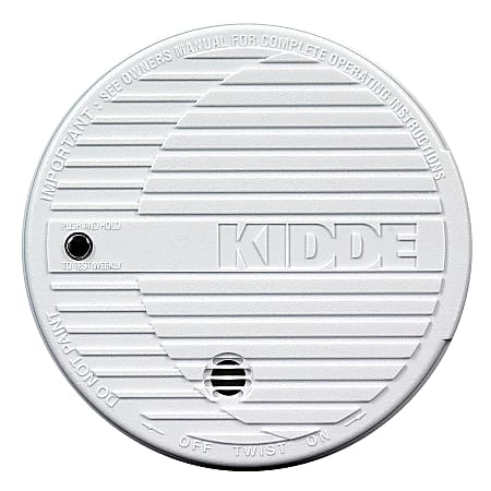 Kidde Fire Smoke Alarm White Office Depot
