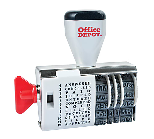 Office Depot&reg; Brand Message Date Stamp Dater - 98334