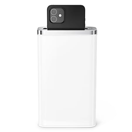 simplehuman Cleanstation Phone Sanitizer With UV-C Light, 7-5/8”H x 4-1/2”W x 2”D, White