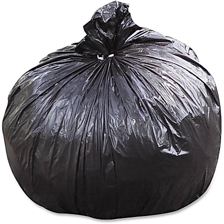 SKILCRAFT Highmark™ 0.01 mil Trash Bags, 33 gal, 33"H x 40"W, 100% Recycled, Black & Brown, 100 Bags