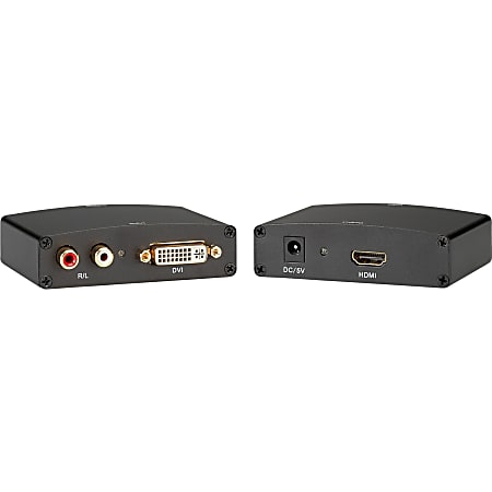 KanexPro DVI with RCA audio to HDMI Converter - Functions: Video Conversion, Audio Encoder, Video Emulation - 1920 x 1080 - DVI - Audio Line In - External