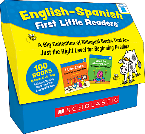 Scholastic Teacher Resources English-Spanish First Little Readers: Guided Reading Level B, Grades Pre-K To 2nd, Set Of 100 Books