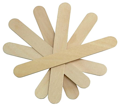 Medline Non-Sterile Tongue Depressors, 5 1/2", Tan, Pack Of 5,000