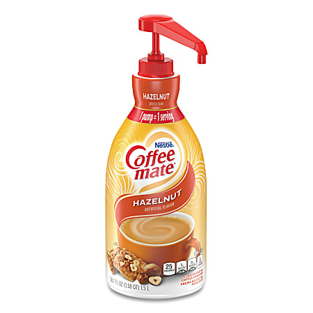 Nestlé® Coffee-mate® Liquid Creamer, Hazelnut Flavor, 50.72 Oz