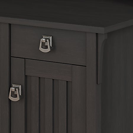 Bush furniture salinas l shaped desk with storage hotsell in vintage black