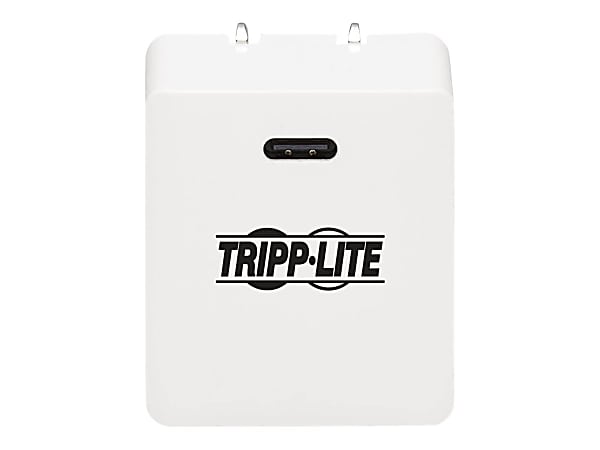 Tripp Lite USB C Wall Charger Compact 40W GaN Technology Power Delivery 3.0 - Power adapter - 40 Watt - 3 A - PD 3.0, QC 3.0 (24 pin USB-C) - white