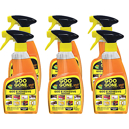 Goo Gone Spray Gel - Gel - 12 oz (0.75 lb)Bottle - 6 / Carton