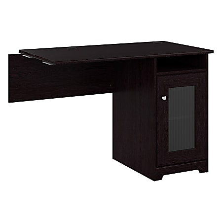 Bush Furniture Cabot Desk Return With Storage, Espresso Oak, Standard Delivery