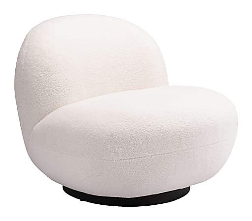 Zuo Modern Myanmar Accent Chair, Cream/Black