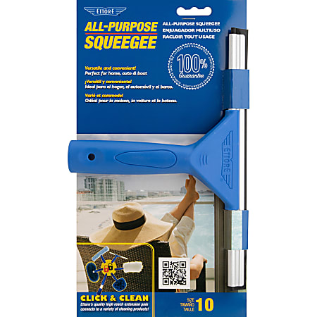 Ettore All-purpose Squeegee - Rubber Blade - Plastic Handle - 6.5 Ettore All-purpose Squeegee - Rubber Blade - Plastic Handle - 6.5