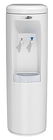 Oasis® Atlantis Plumbed Water Cooler, 38 11/16"H x 13"W x 12 13/16"D, White