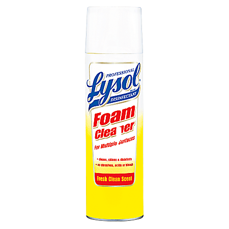 Lysol® Professional Disinfectant Foam Cleaner, 24 Oz Bottle,