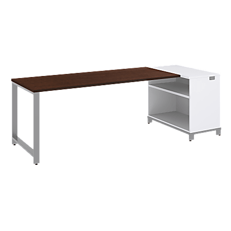 BBF Momentum 72" Desk With 30" Storage, 29 1/2"H x 79 1/2"W x 36"D, Mocha Cherry, Standard Delivery Service