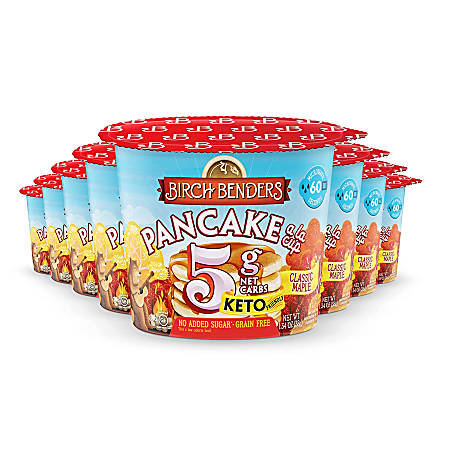 Birch Benders Classic Maple Pancake Cups, 1.34 Oz, Pack Of 8 Cups