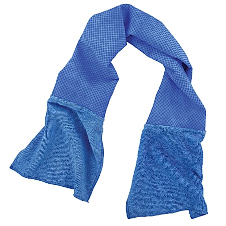 Ergodyne Chill-Its 6604 Multi-Purpose Cleaning And Cooling Towel, 8" x 35", Blue