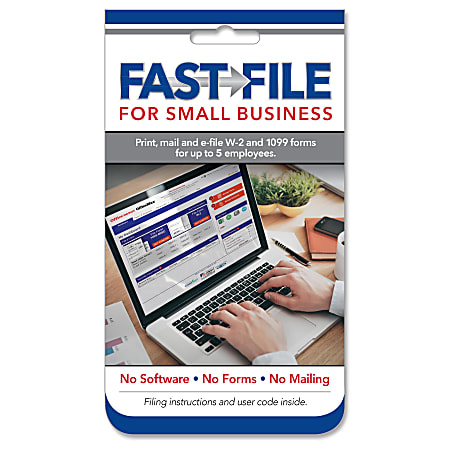 ComplyRight™ Print, Mail And E-File For Small Business, 5 Complete W-2 Or 1099 Tax Filings, For PC/Mac®, Product Code