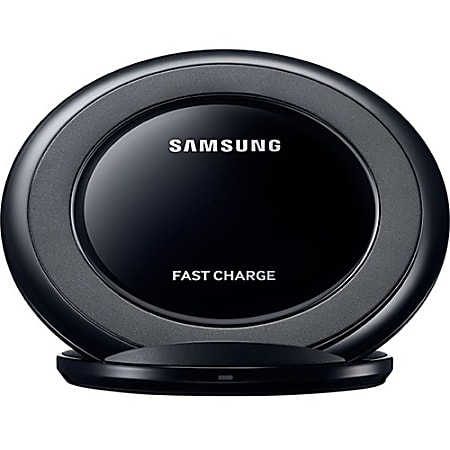 Samsung Fast Charge Wireless Charging Stand, Black Sapphire - 5 V DC Input - Input connectors: USB - AC Plug
