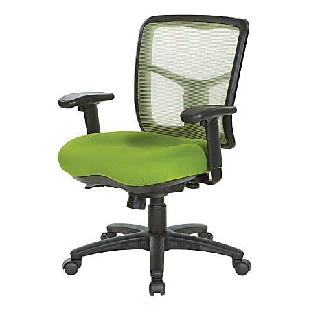 Office Star™ Pro-Line II® Air Mist Ergonomic Mesh Mid-Back Manager Chair, Green