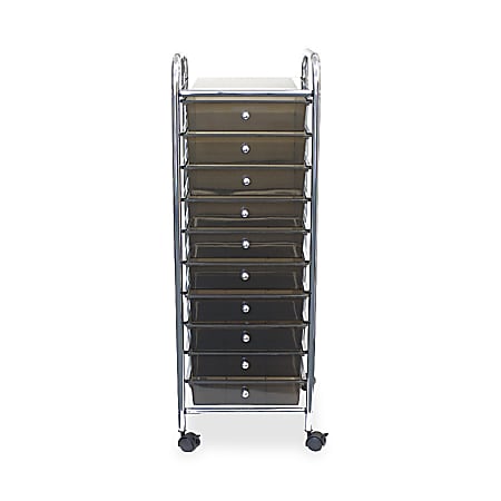 Office Depot® Brand 10-Drawer Organizer With Casters, 37