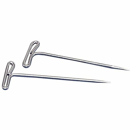 Gem T-Pins Steel Silver 1 1/2 inch 100/Box