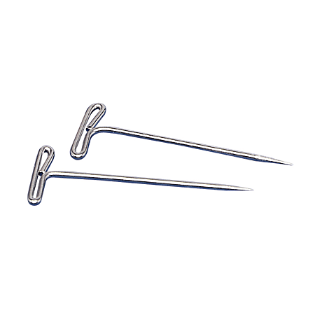 Nickel-Plated T Pins, 2 inch (Pack of 100)