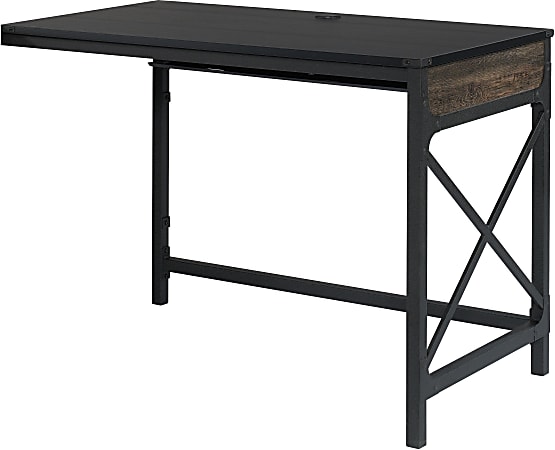 Sauder® Foundry Road 42"W Commercial Desk Return, Carbon Oak