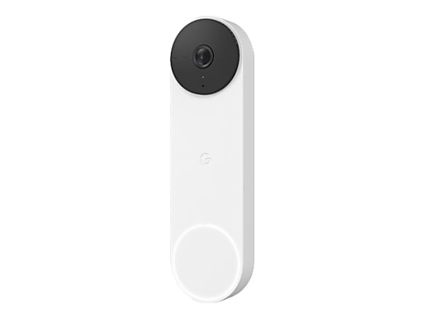 Google Nest Battery Powered Doorbell Camera White Office Depot