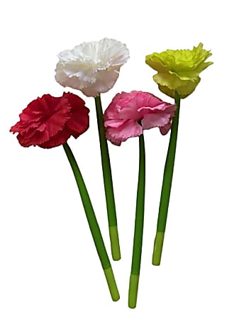 Saxon Imports Flower Gel Pen, Medium Point, 0.7 mm, Green Barrel, Black Ink