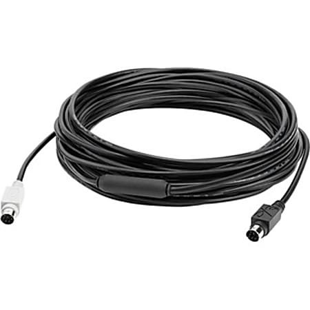 Logitech® GROUP Extended Cable, 32.81&#x27;, Black