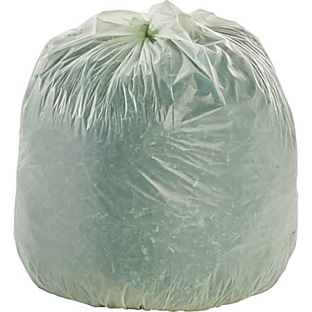 Stalk Market Natur Bag 0.8 mil Compostable Trash Liners 55 Gallons Green  Pack Of 100 Bags - Office Depot