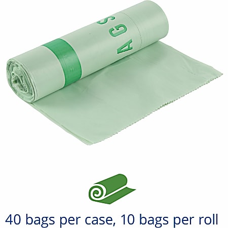 Compost Bag EcoSafe-6400 HB3348-85 Certified Compostable Bag - 33x48 Green Bags For 39 Gallon Bin - Extra Strong Leak, Puncture And Tear Resistant Food Scraps Bin Liners, Pack Of 90 Small Compost Bags Compost Bag EcoSafe-6400 HB3348-85 Certified Compostable Bag - 33x48 Green Bags For 39 Gallon Bin - Extra Strong Leak, Puncture And Tear Resistant Food Scraps Bin Liners, Pack Of 90 Small Compost Bags