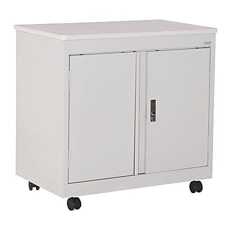 Sandusky® Steel Mobile Utility Cabinet, Dove Gray