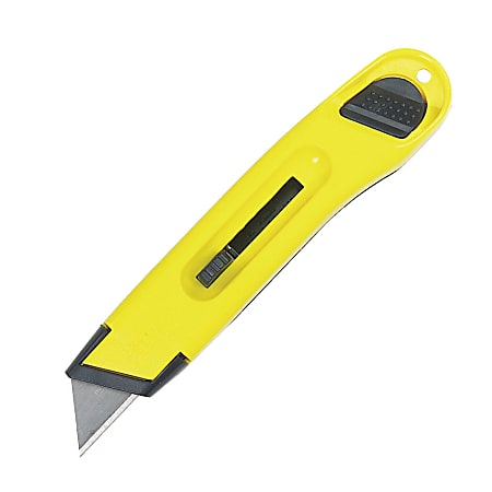 Stanley® Bostich Plastic Retractable Utility Knife, 6" Blade , Yellow