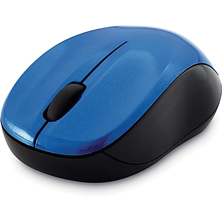 Verbatim® Silent Wireless Blue LED Mouse For USB Type A, Blue