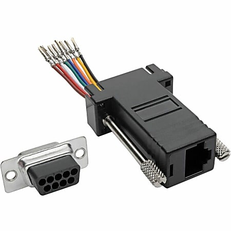 Tripp Lite by Eaton DB9 to RJ45 Modular Serial Adapter FF RS 232 RS 422 ...