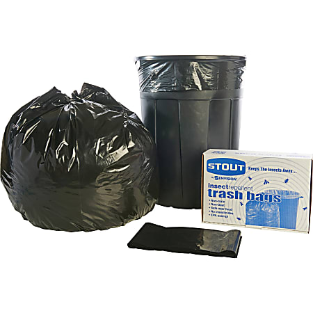 Stout Pest Guard 2.00 mil Insect Repellent Trash Bags 55 Gallons