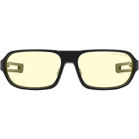 Gunnar Optiks Blue Light Blocking Gaming and Computer Eyewear/ Trooper- Amber Tint, Onyx Frame - Onyx Frame/Amber Lens - Onyx Frame/Amber Lens