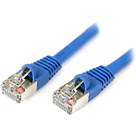 StarTech.com 75 ft Blue Snagless Shielded Cat 5e Patch Cable - 75ft Cat5e Patch Cable - 75ft Cat5e Patch Cord - 75ft Cat 5e Patch Cable - 75ft RJ45 Patch Cable - 75 ft Shielded Patch Cable Blue Snagless Cat.5e F/UTP Patch Cord