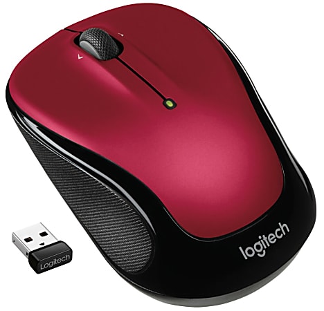 Logitech M325 Wireless Mouse Red - Office Depot