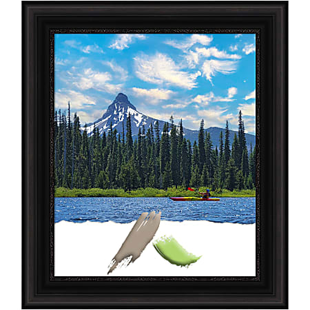 Amanti Art Picture Frame, 26" x 30", Matted For 20" x 24", Parlor Black