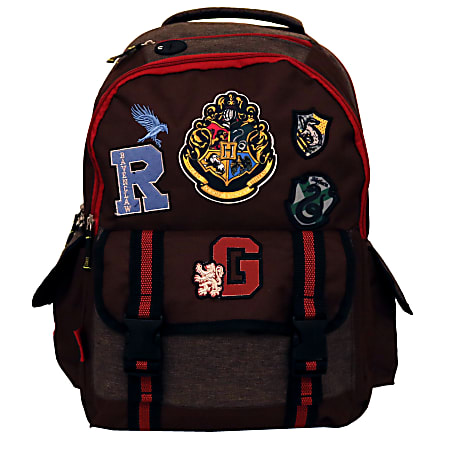 Harry Potter Backpack With 10" Laptop Pocket, Brown