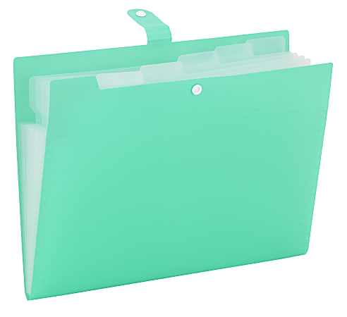 Office Depot Brand Polypropylene File Folder 5 Pocket Expansion 3 8 12 ...