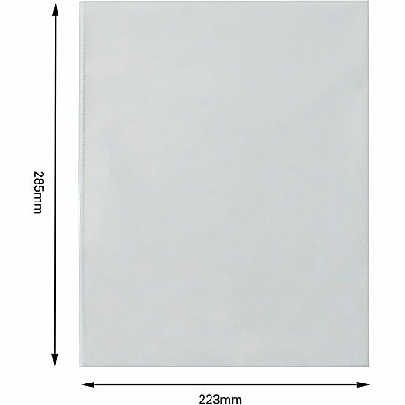 Business Source Full Sheet Top Load Poly Sheet Protectors - 3.1 mil Thickness - For Letter 8 1/2