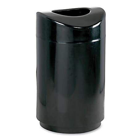 Rubbermaid Eclipse Open Top Waste Can, 30-Gallon,20"H x 35 1/2"D, Black