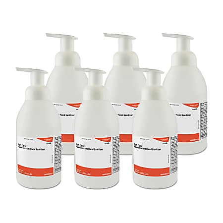 Diversey Soft Care Foam Instant Hand Sanitizer, 532 mL, Carton Of 6 Bottles