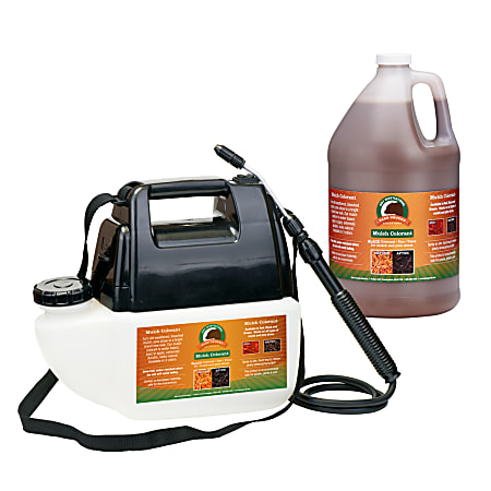 Just Scentsational Bark Mulch Colorant With Battery-Powered Sprayer, 1 Gallon, Brown