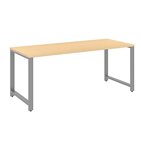 Bush Business Furniture Momentum Desk, 72"W x 30"D, Natural Maple, Premium Installation